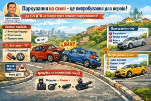 Складності паркування на пагорбі: що потрібно знати та враховувати